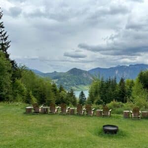 Seeblick auf dem Schliersee direkt vom Huberspitz aus